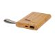 5000 mAh bamboo power bank